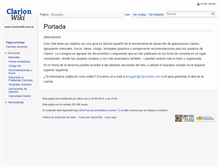 Tablet Screenshot of clarionwiki.com.ar